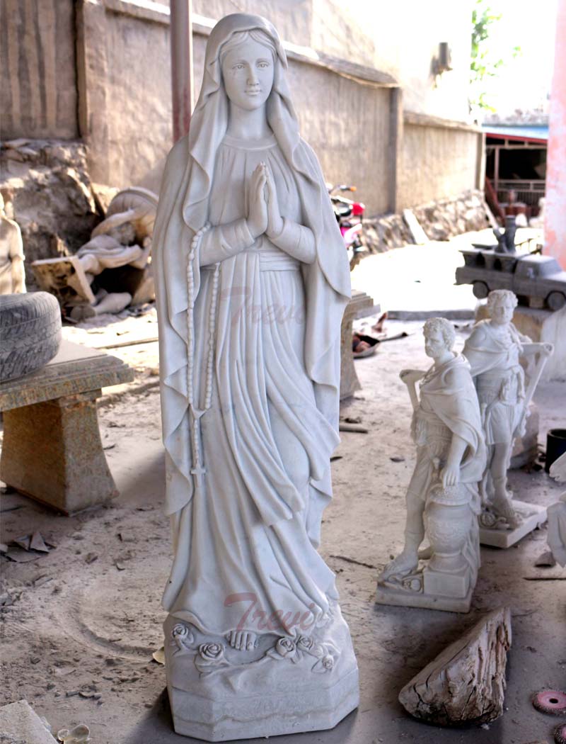 Catholic statues lady of lourdes garden marble statues for sale