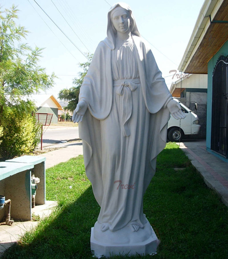 Mother mary our lady of grace outdoor religious marble statue for catholic church