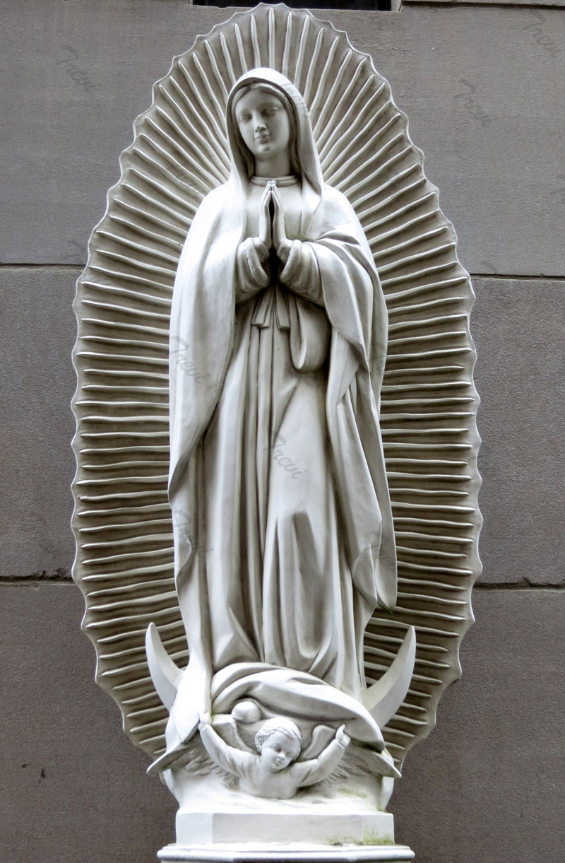 Virgen de guadalupe garden statue for catholic church outdoor decoration
