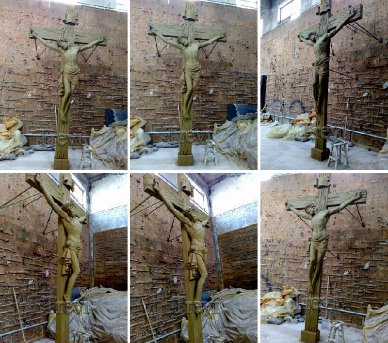 Famous religious crucifixion of Jesus marble sculpture (1)