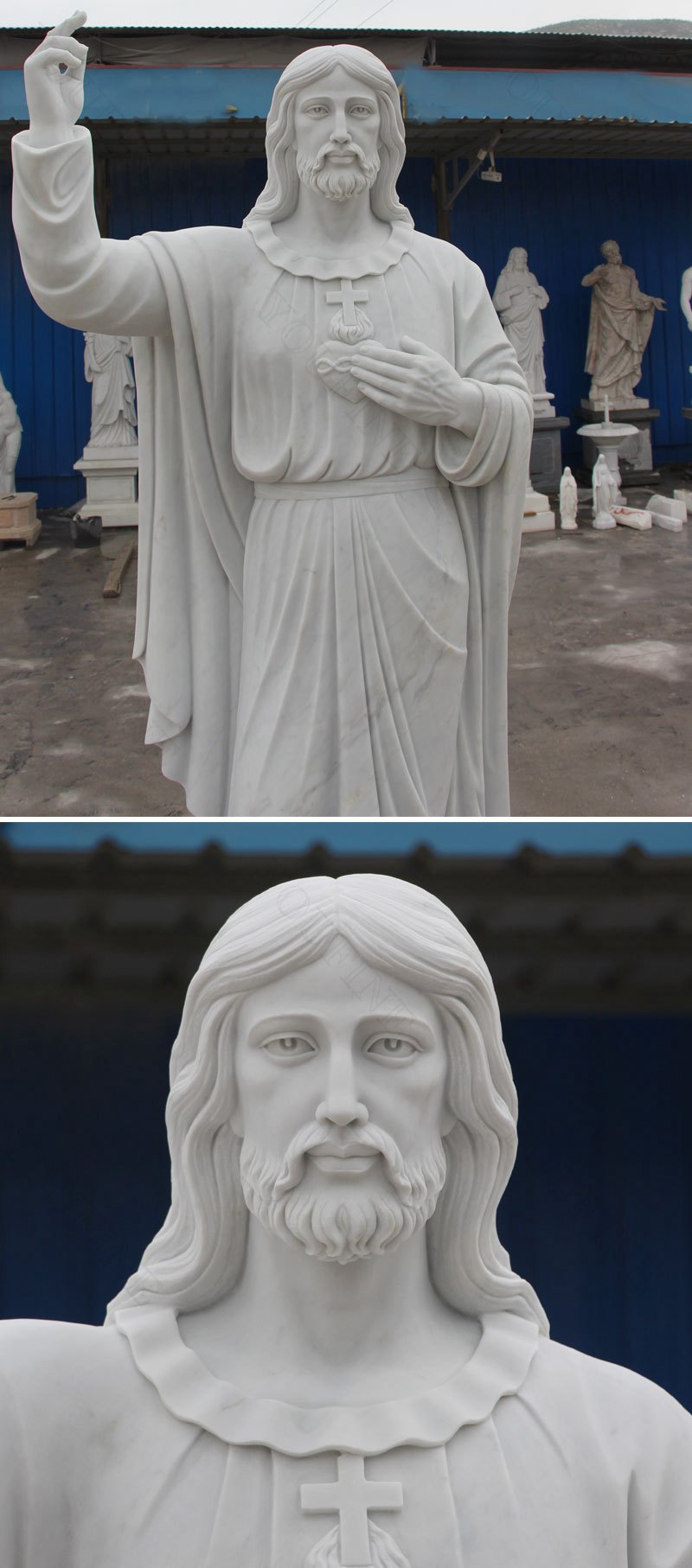 marble jesus statue