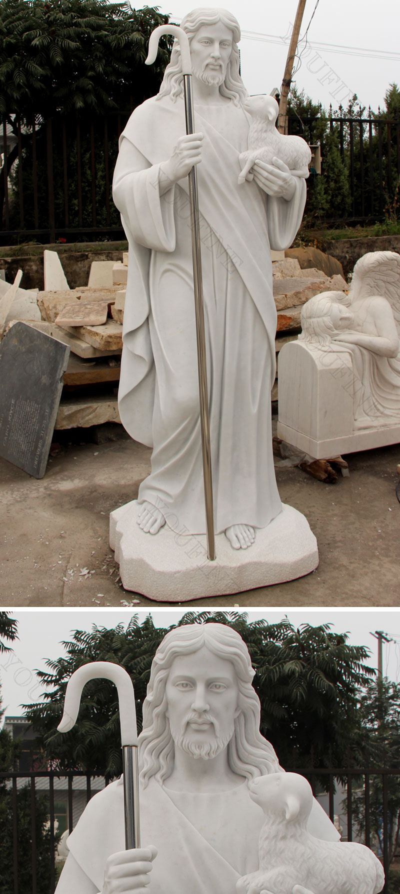 marble jesus statue