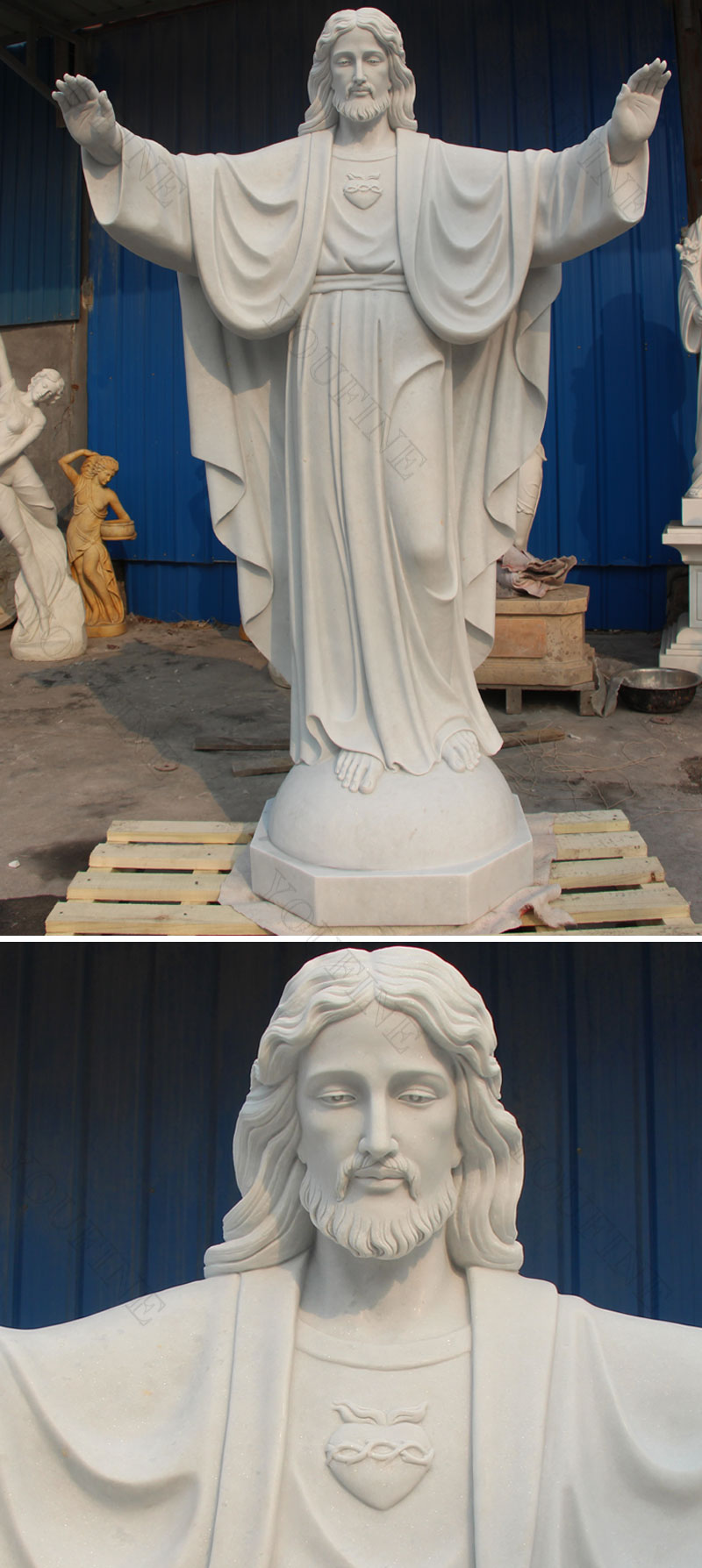 Marble Statue of Jesus