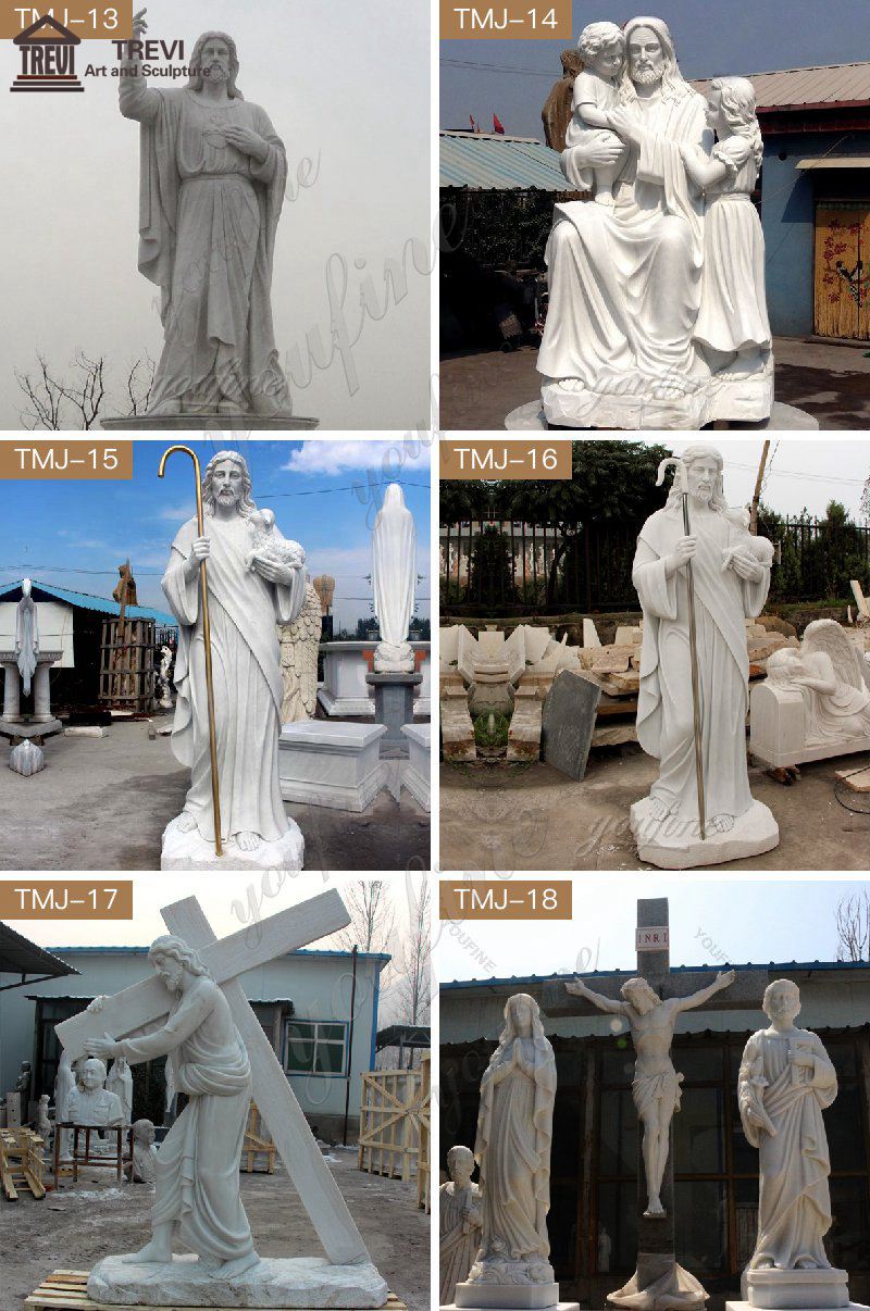 White Marble Jesus Sculpture