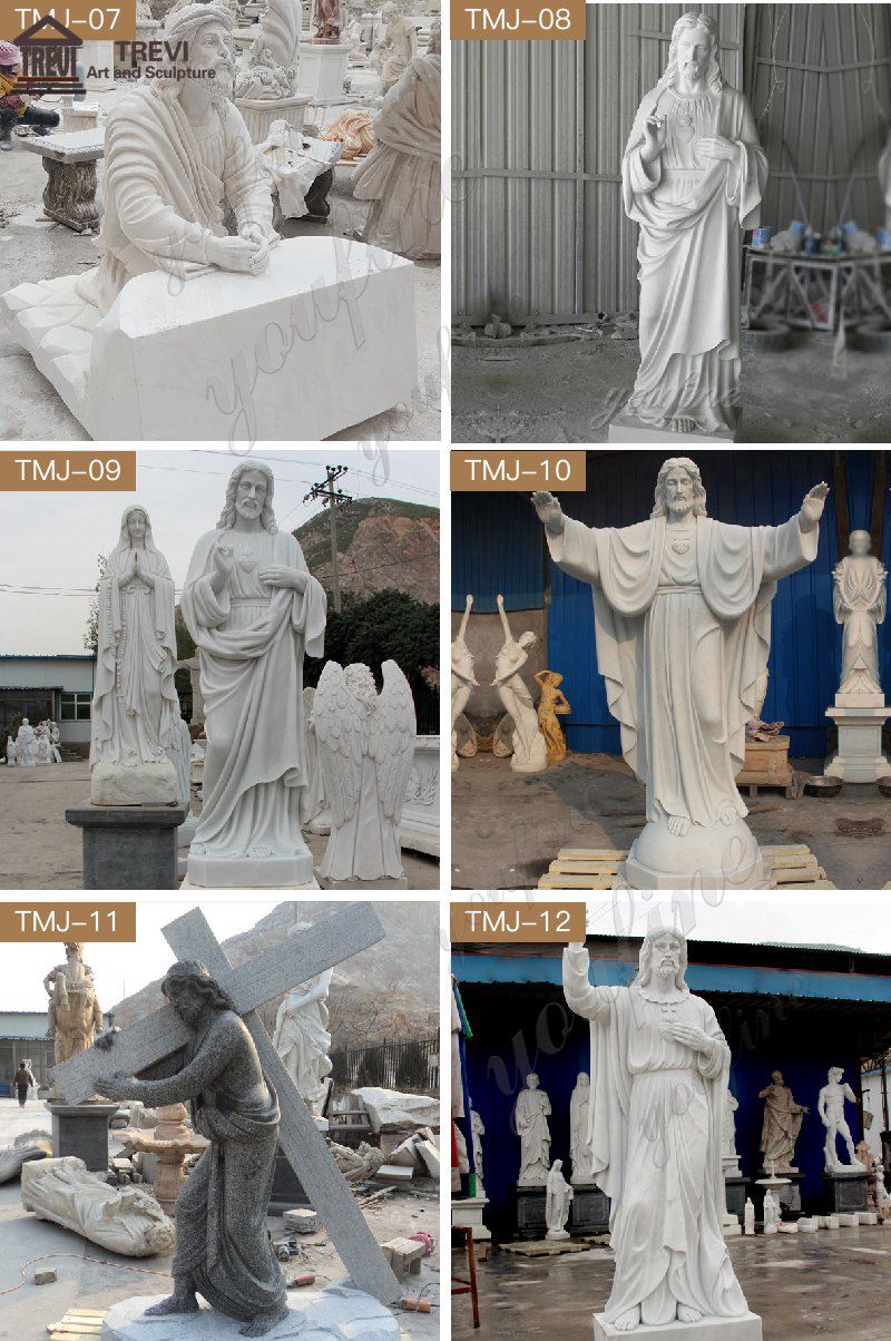 High-quality Kneeling Guardian Jesus Marble Statue for Sale CHS-295