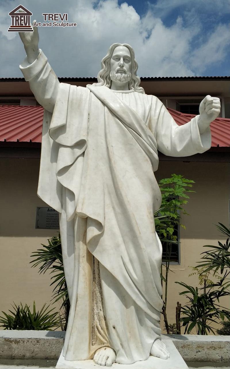 High Quality Marble Saint Jesus and Angel Sculpture for Sale CHS-751