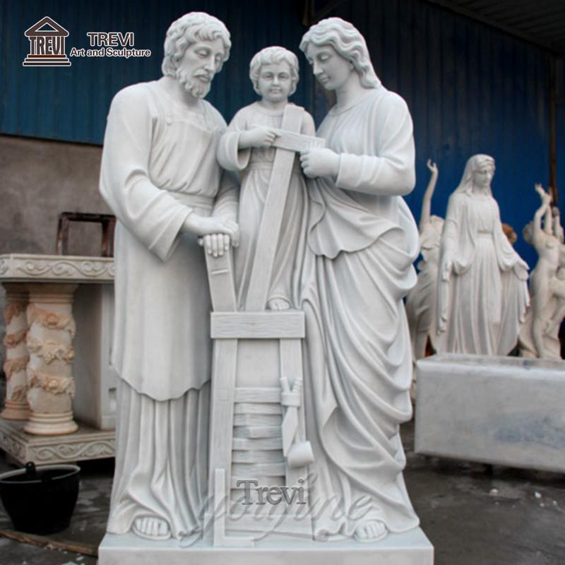 Marble Holy Family Sculpture