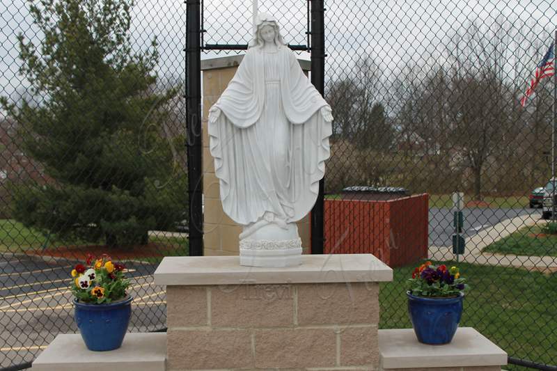 Marble Our Lady of Fatima Statue