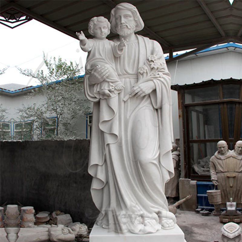 marble Saint Joseph statue