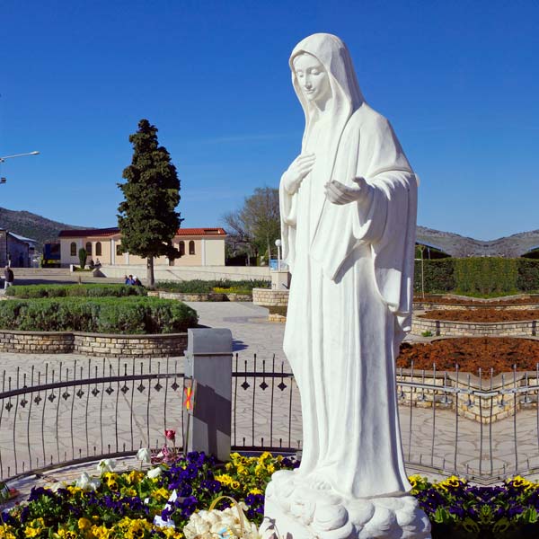 Catholic statues blessed virgin mary our lady of guadalupe rosary mary garden statue grotto uk