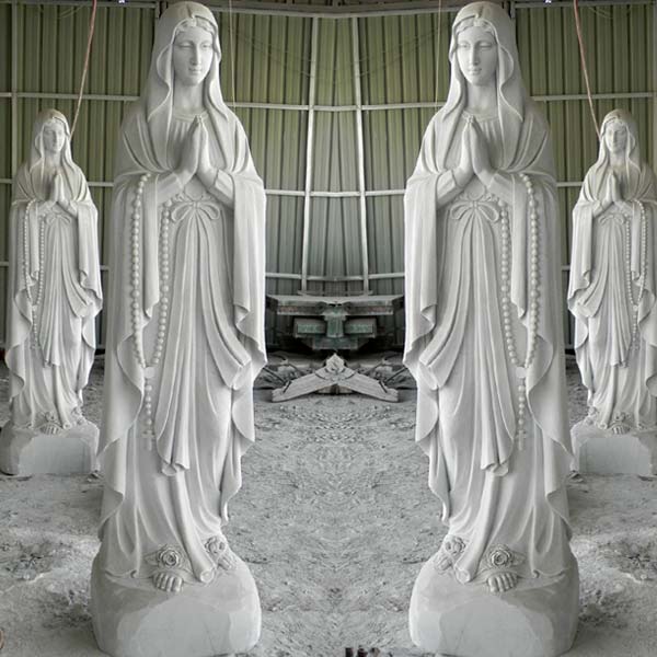 Religious garden statues our lady of guadalupe statue 36 inches mother mary marble statue garden statue shop