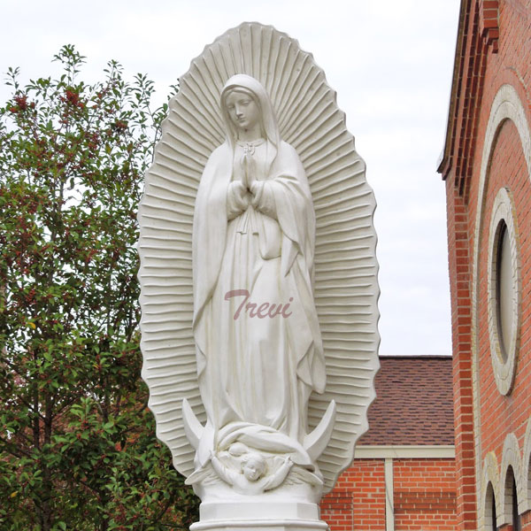 Religious statues of mary virgen de guadalupe virgin mary garden statues indoors