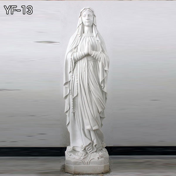 Virgin mary statue for garden, religious lawn statues bronze ...