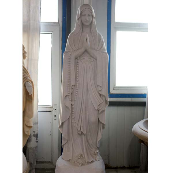 China marble madonna outdoor garden sculpture blessed virgin mary statue church Supply Warehouse