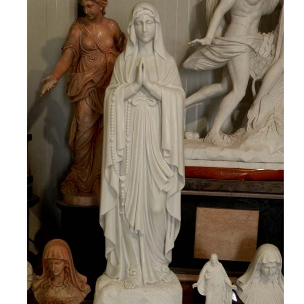 White bavarian madonna sculpture virgin mary stone statue suppliers?