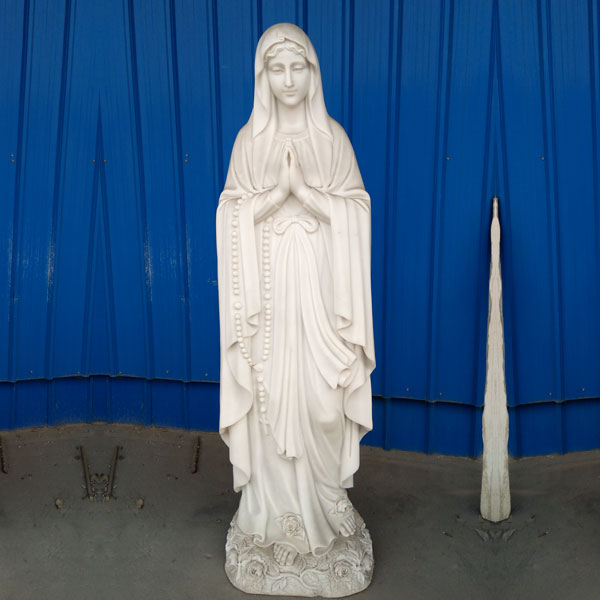 Marble art praying madonna sculpture virgin mary lawn statue catholic Shop