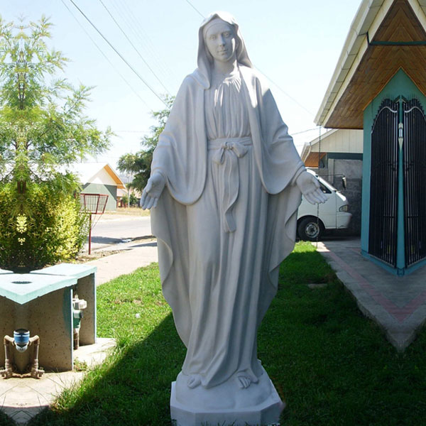White michelangelo’s madonna and child mary garden statue outdoor