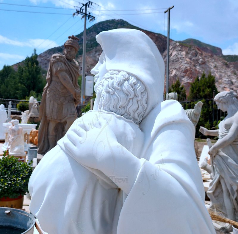 Marble catholic statue-Trevi Sculpture-03