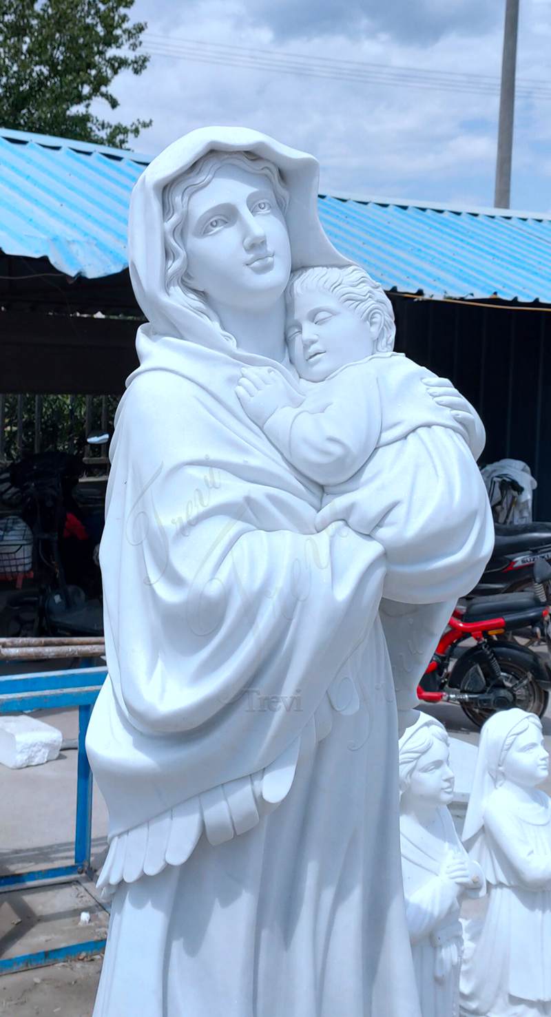Marble religious statue-Trevi Sculpture-01