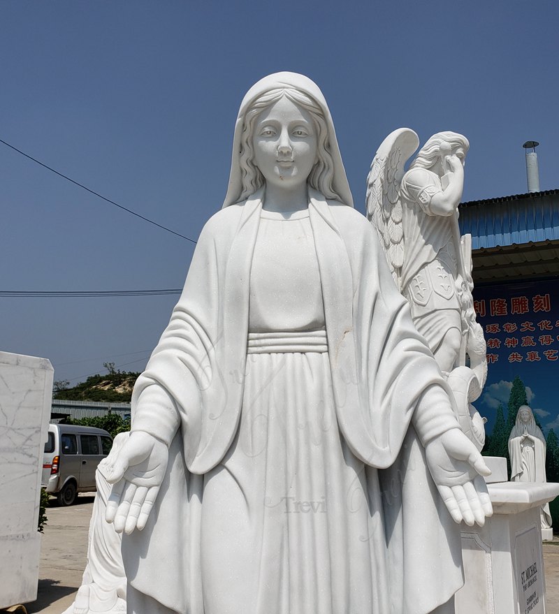 Marble virgin mary-01-Trevi Statue