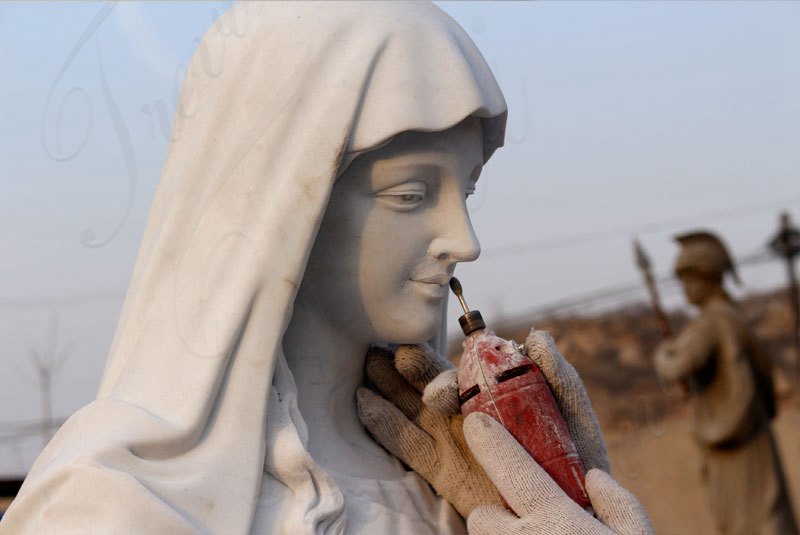 Virgin Mary of Guadalupe outdoor garden statue