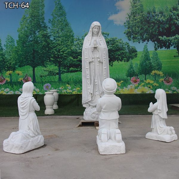 Our Lady Of Fatima Statue Outdoor With Three Children TCH-64