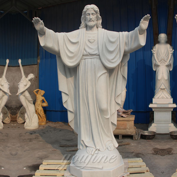 Hand-carved Life-size Marble Statue of Jesus for Sale CHS-291