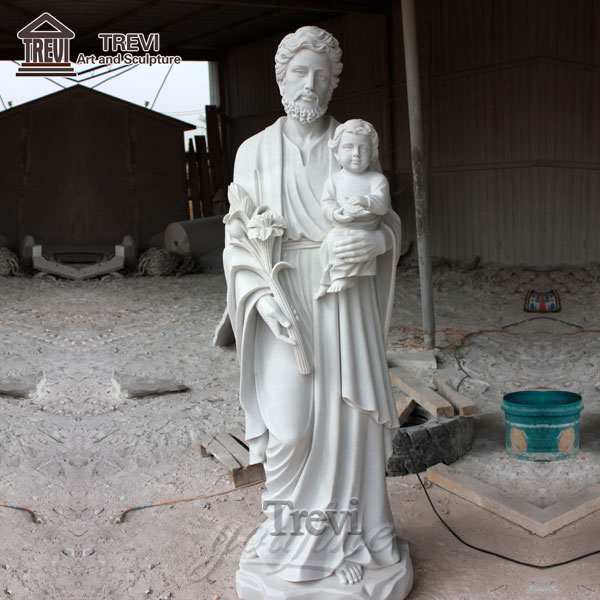 Famous Catholic Marble Holy Father Saint Joseph Statue for sale CHS-254