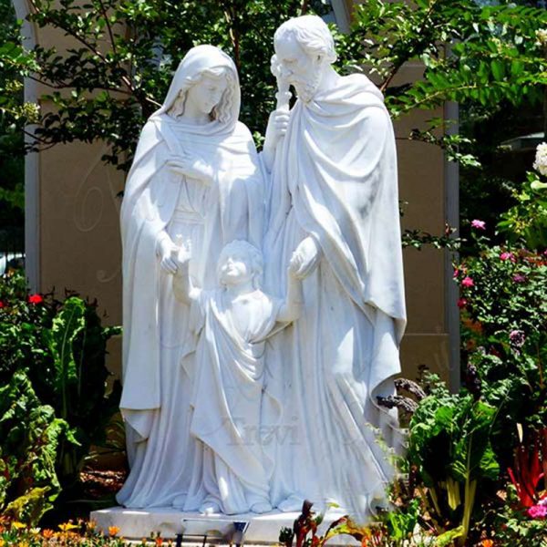 Life-Size Marble Holy Family Statue Garden Decor for Sale CHS-605