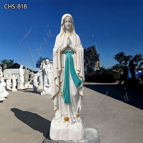 Life-Size Marble Our Lady of Lourdes Statue Church Decoration for Sale CHS-818