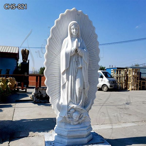 Life-Size Marble Our Lady of Guadalupe Statue for Sale  CHS-821