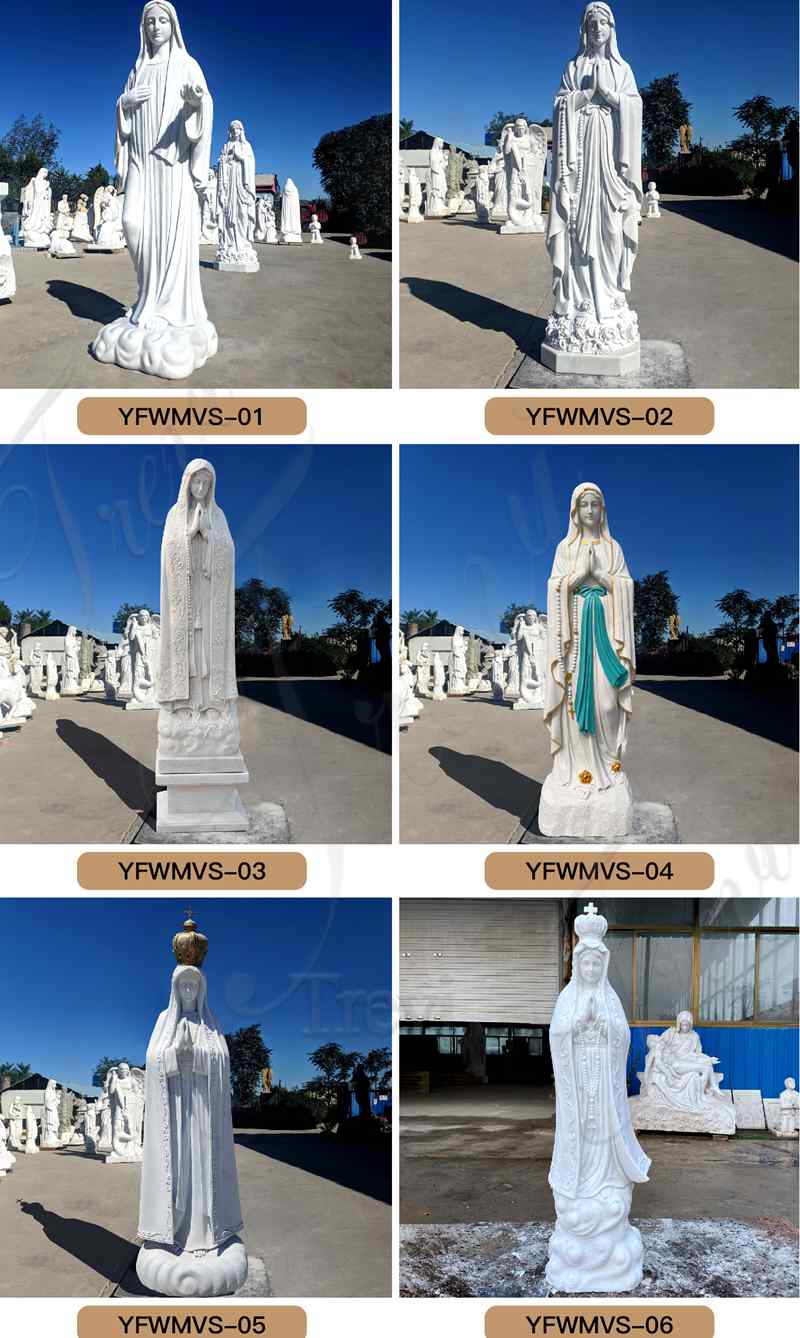 outdoor Our Lady of Lourdes statue
