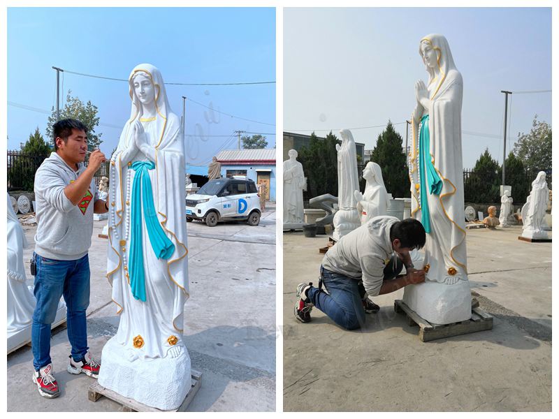 outdoor Our Lady of Lourdes statues