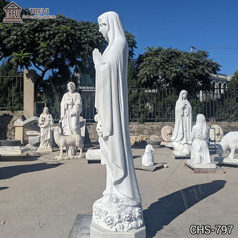 Natural Marble Our Lady of Lourdes Statue Outdoor Manufacturer CHS-797 (1)