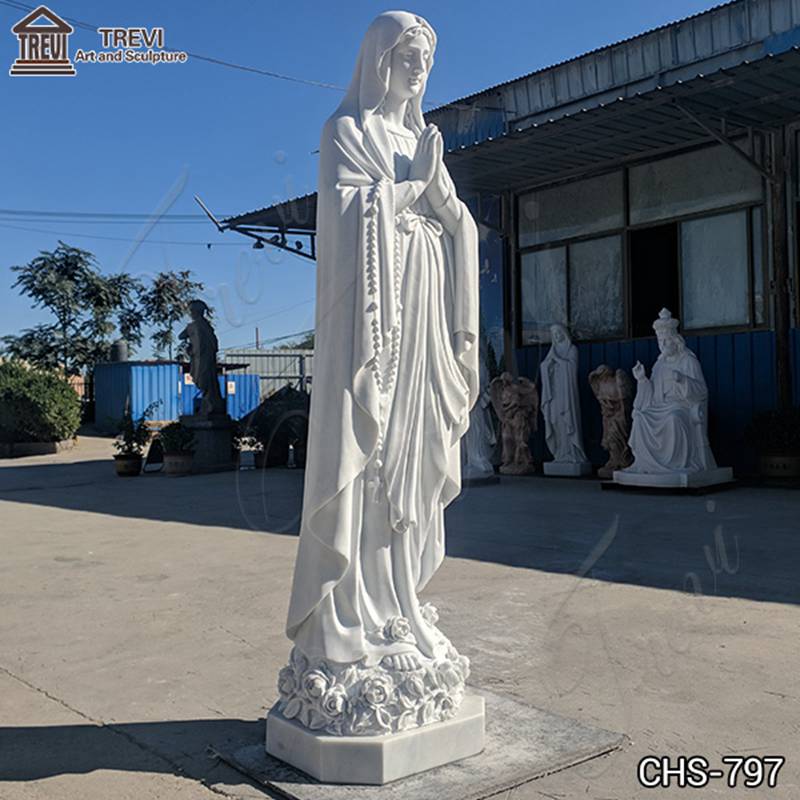 Natural Marble Our Lady of Lourdes Statue Outdoor Manufacturer CHS-797 (2)