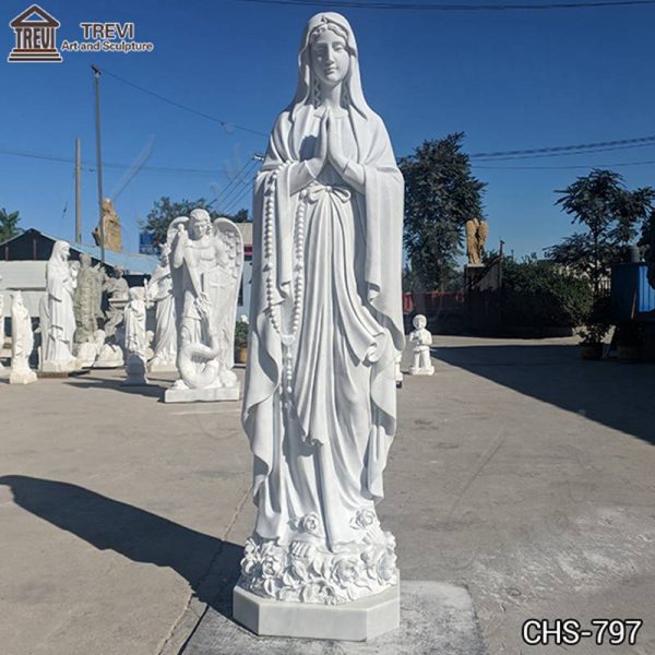 Natural Marble Our Lady of Lourdes Statue Outdoor Manufacturer CHS-797