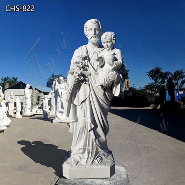 Natural Marble Saint Joseph Statue for Church Factory Supply CHS-822