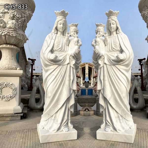 Classical Garden Marble Our Lady of Perpetual Help Statue for Sale CHS-833