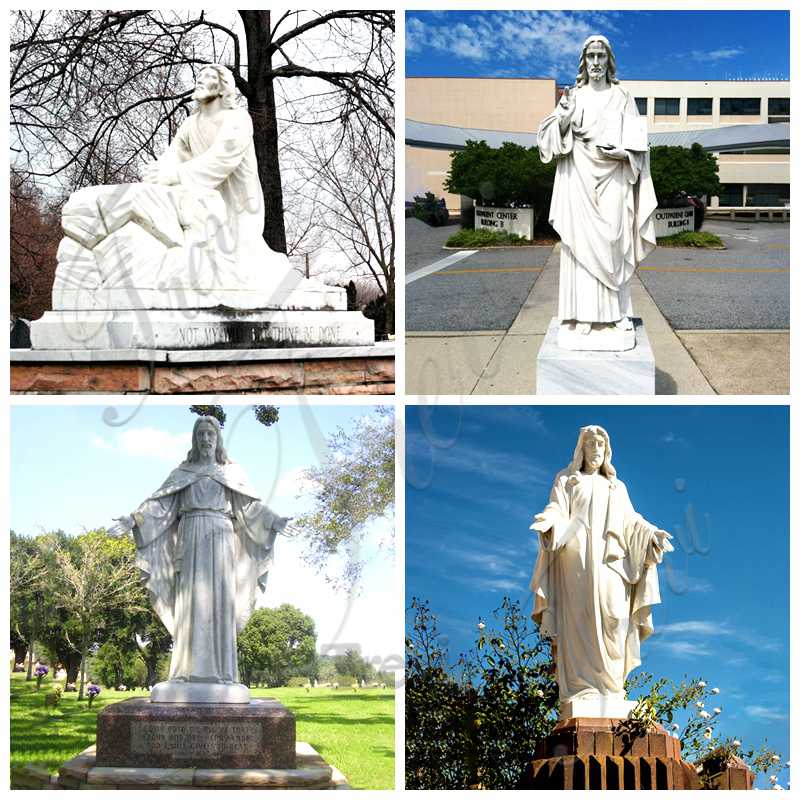 Placement of Catholic Marble Sculptures: