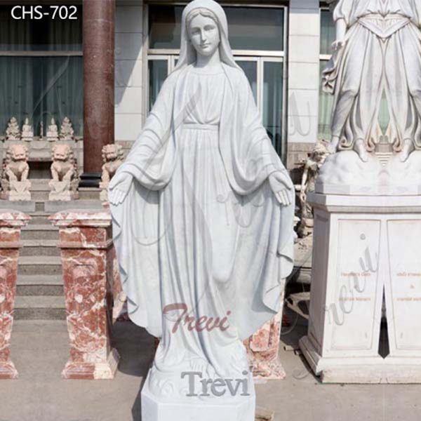 Hand Carved Catholic Mother Mary Marble Statue CHS-702