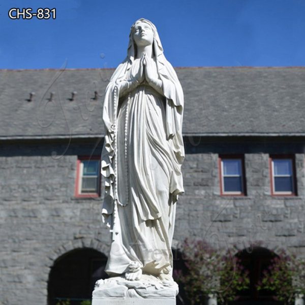 Life Size Marble Our Lady Of Lourdes Garden Statue Chinese Supplier CHS-831