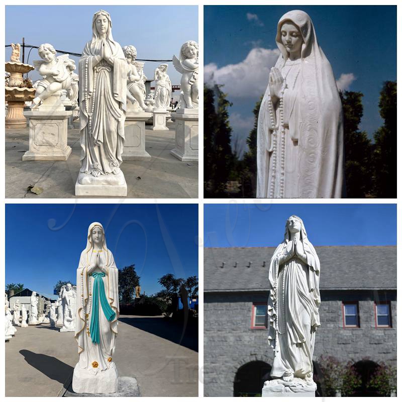 Large Hand Carved Our Lady of Lourdes Statue for Sale CHS-22