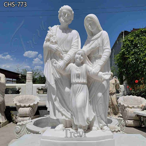 Hand Carved Holy Family Statue Catholic Church Decor for Sale CHS-773