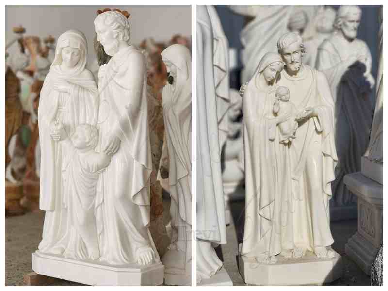 Hand Carved Holy Family Statue Catholic Church Decor for Sale CHS-773