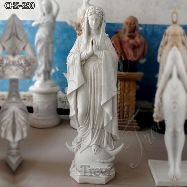 Natural Marble Life-Size Blessed Virgin Mary Statue Wholesale CHS-280