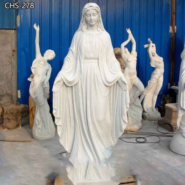 Natural Marble Life Size Catholic Statues Our Lady of Grace Trevi Supplier CHS-278