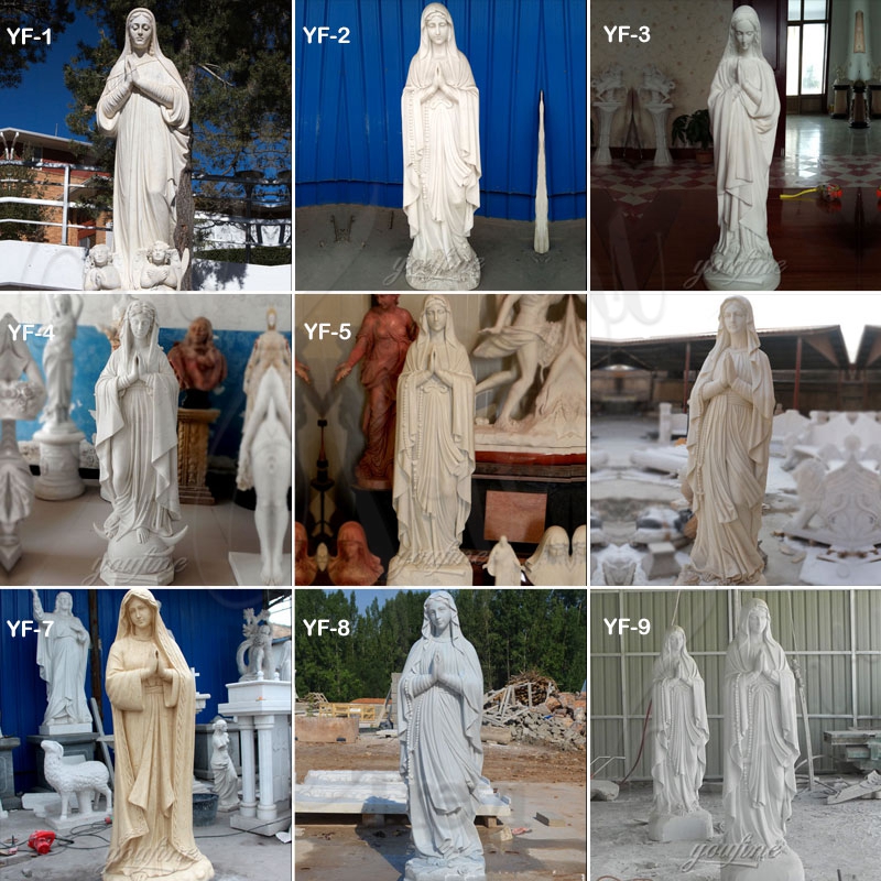 Natural Marble Life-Size Blessed Virgin Mary Statue Wholesale CHS-280