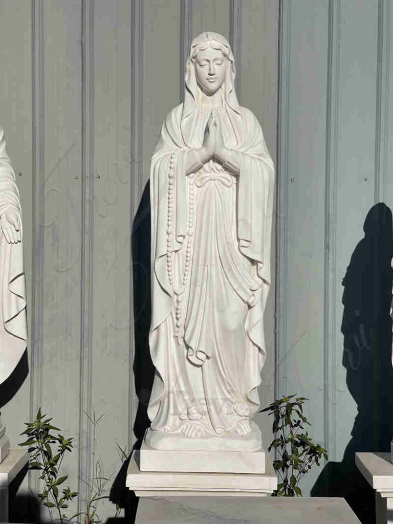 Life Size Marble Our Lady Of Lourdes Garden Statue Chinese Supplier CHS