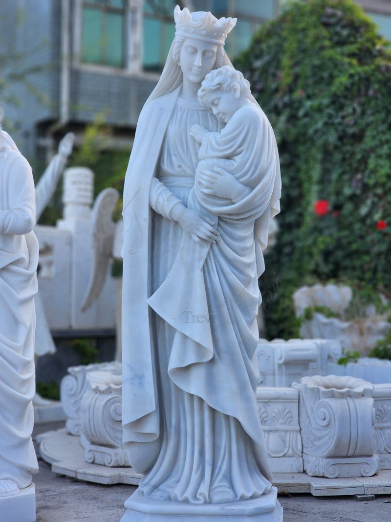 Mary and child statue-Trevi Statue