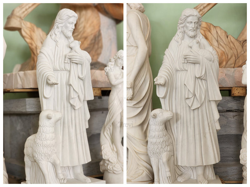 jesus shepherd statue-Trevi Sculpture